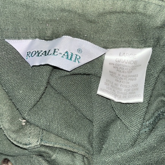 Vintage ROYAL AIR Long Sleeve Polo Shirt - Picture 7 of 7